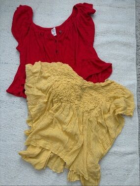 Free People Cropped Blouse Bundle!